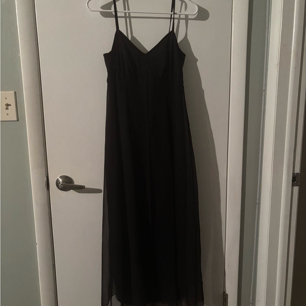 Dorothy Perkins Black Maxi Dress with Spaghetti Straps